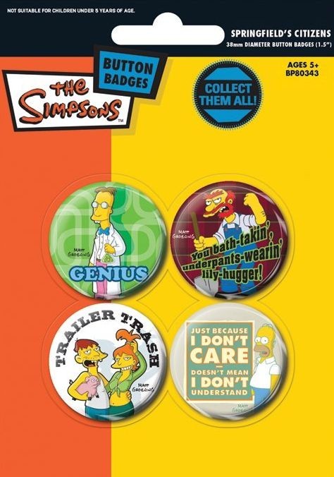 Badge set THE SIMPSONS - citizens