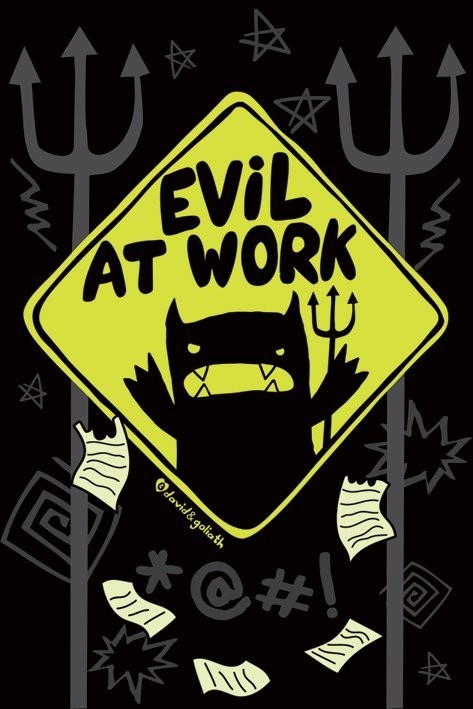 Poster Monster mash - evil at work
