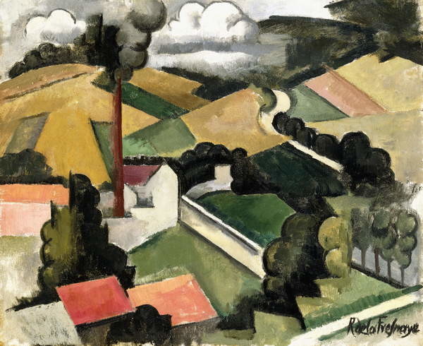 Плакат The Fireplace Factory (Meulan Landscape), 1912