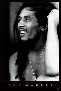 Плакат Bob Marley - sMile b&w