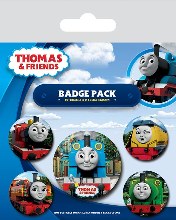 Σετ κονκάρδες Thomas & Friends - The Faces of Sodor