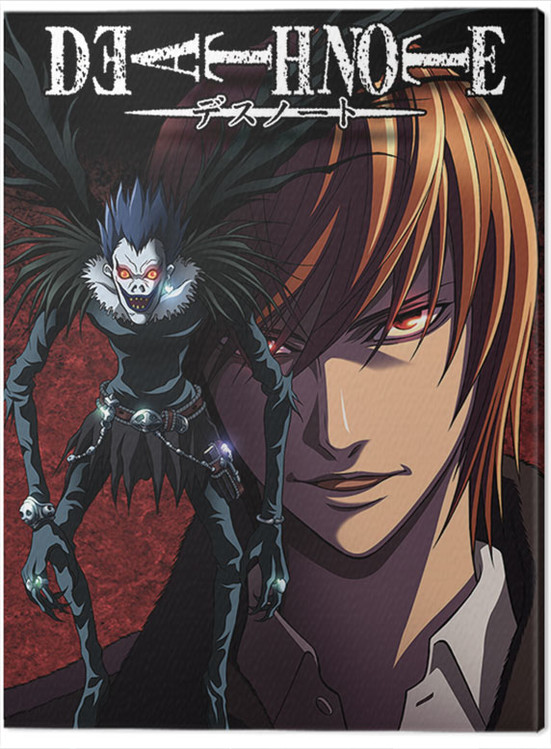 Canvas-taulu Death Note - Light and Ryuk