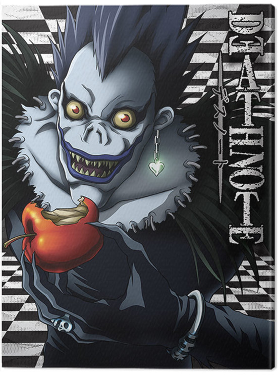 Canvas-taulu Death Note - Ryuk Checkered