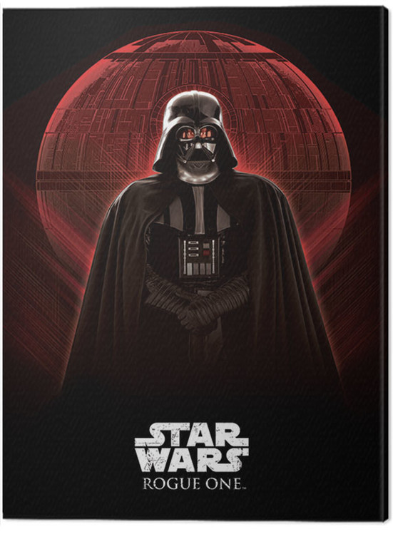 Принти на полотні Star Wars: Rogue One - Darth Vader & Death Star