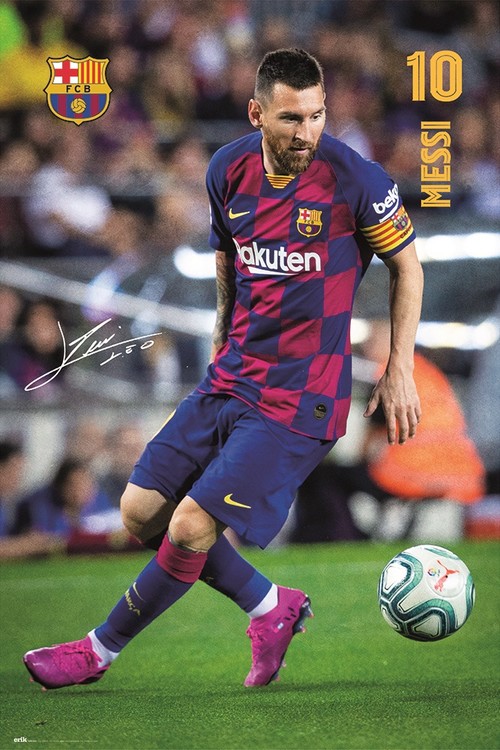 Плакат FC Barcelona - Messi 2019/2020