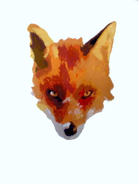 Наклейка Fox face, 2013