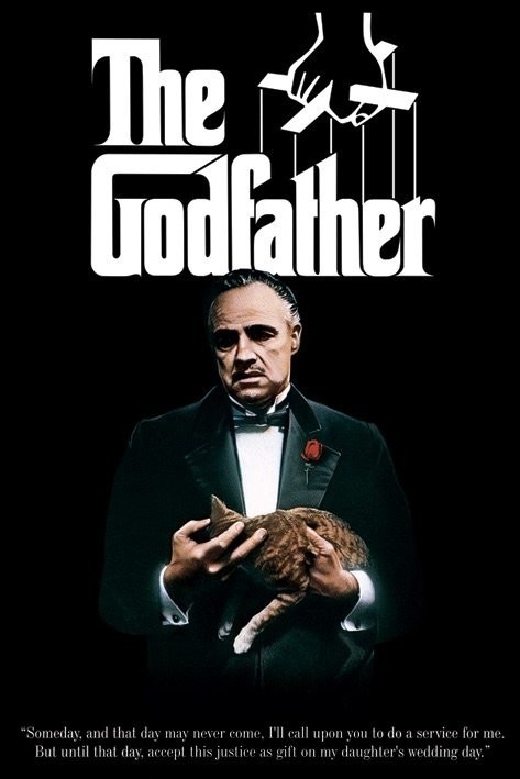 Плакат THE GODFATHER - colour cat