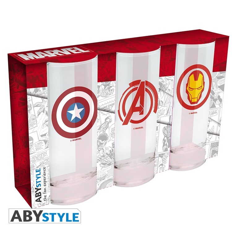 Ποτήρι Marvel - Avengers, Captain America & Iron Man