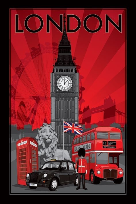 Poster Londres Decoscape