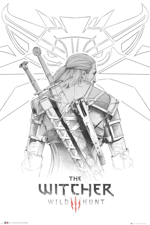 Poster The Witcher - Geralt Sketch