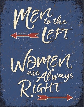 Metallikyltti Men to the Left