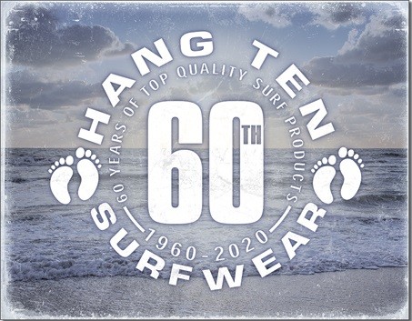 Mеталеві знак Hang Ten - 60th