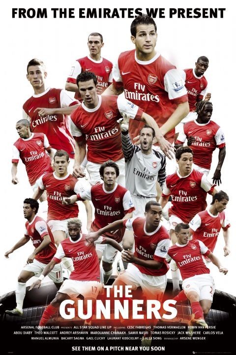 Плакат Arsenal - the gunners 2010/2011