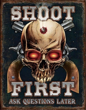Metallikyltti Sea - Shoot First