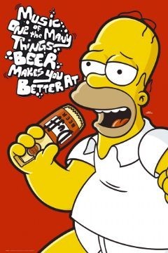Плакат THE SIMPSONS - homer music