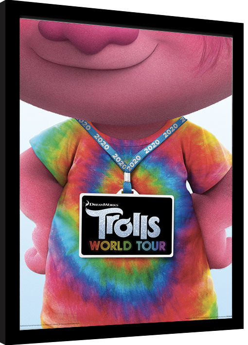 Κορνιζαρισμένη αφίσα Trolls World Tour - Backstage Pass