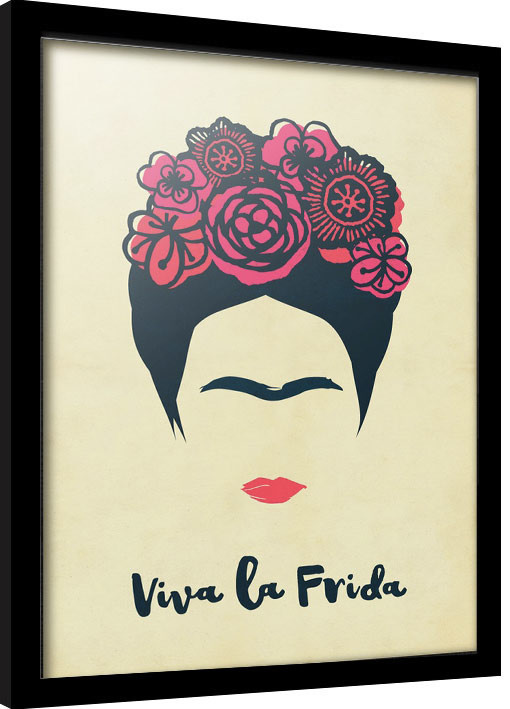 Uokvireni poster Frida Kahlo - Viva La Vida