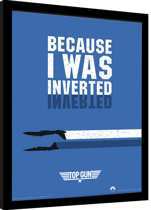 Framed poster Top Gun - Inverted