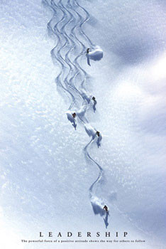 Плакат Leadership – skying