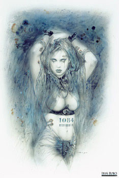 Плакат Luis Royo - blue 1084