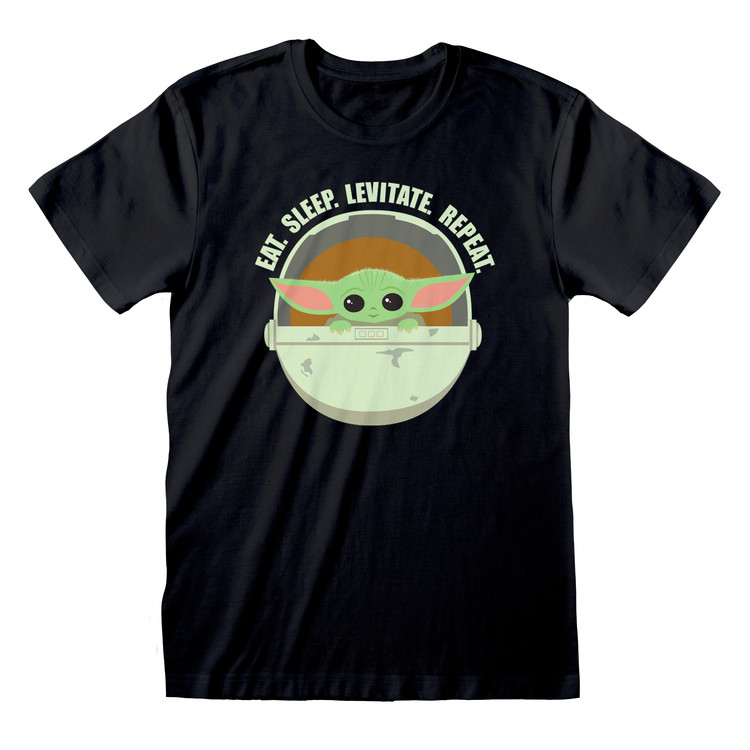 Μπλουζάκι Star Wars: The Mandalorian - Eat Sleep Levitate