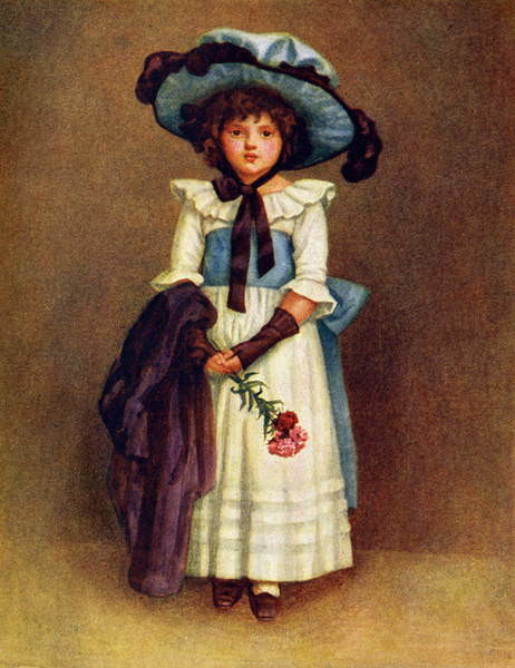 Принти на полотні 'The little model'  by Kate Greenaway.
