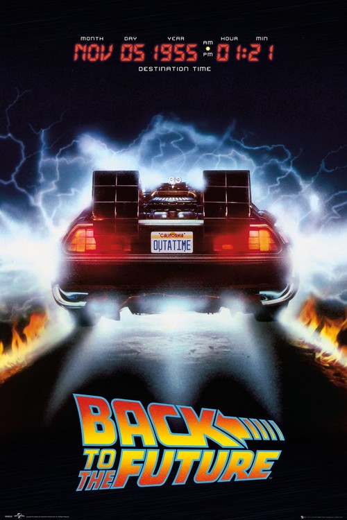 Плакат Back To The Future - Delorean