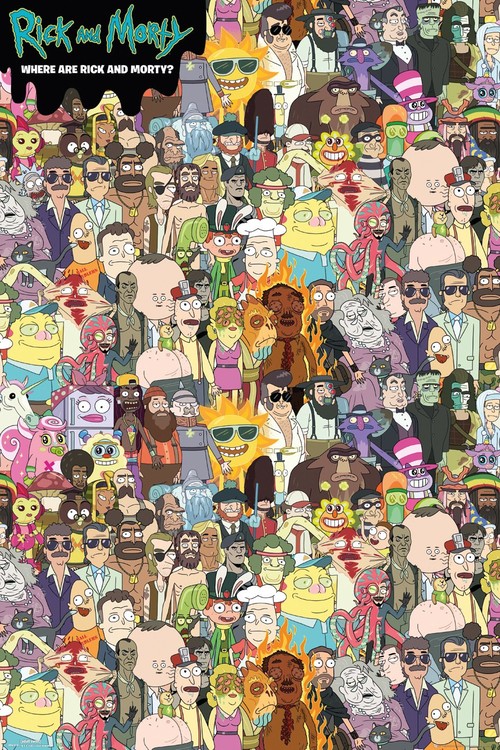 Αφίσα Rick and Morty - Where's Rick