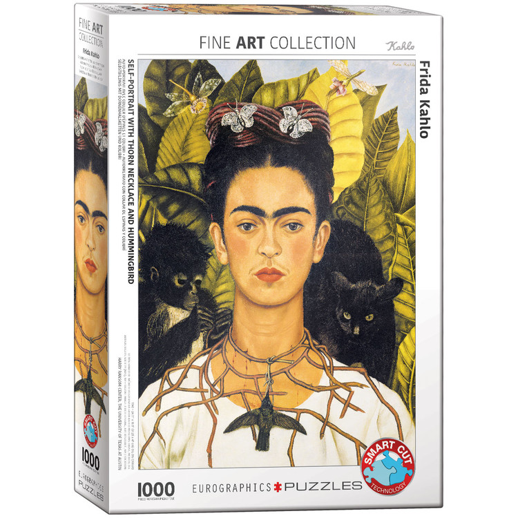 Πъзели Frida Kahlo - Self-Portrait with Hummingbird
