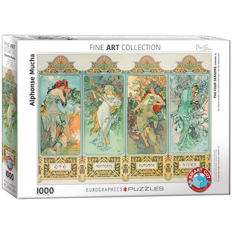 Puzzle Alphonse Mucha - The Four Seasons (Variant 3)