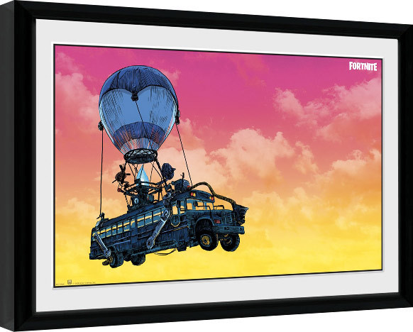 Uokvirjen plakat Fortnite - Battle Bus