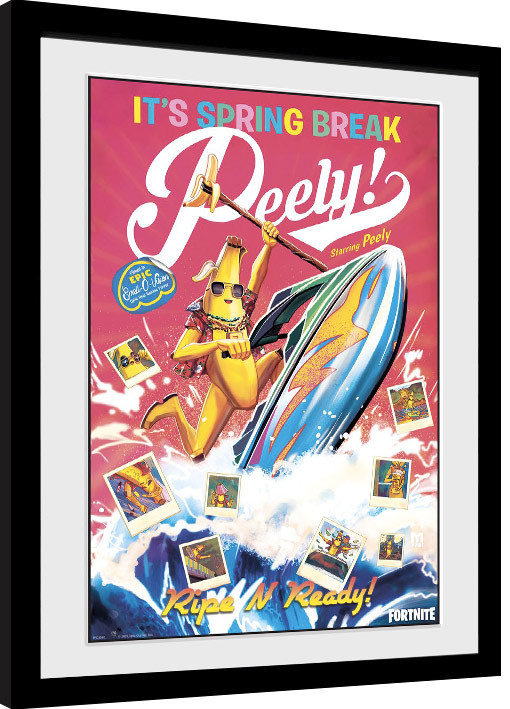 Uokvireni poster Fortnite - Spring Break Peely