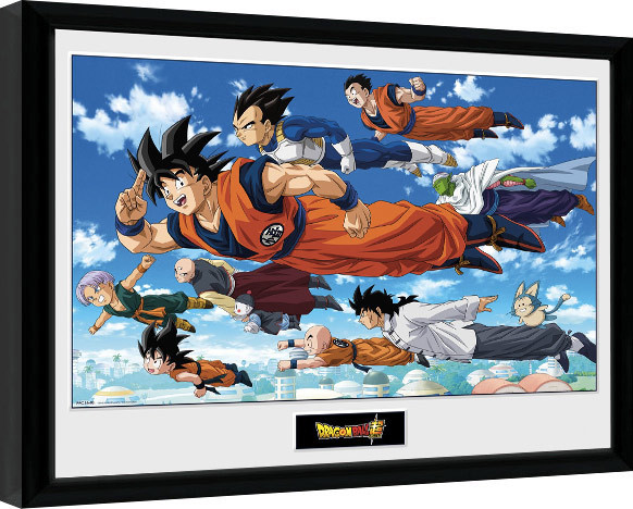 Kehystetty juliste Dragon Ball - Flying