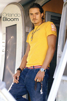 Αφίσα ORLAND BLOOM - yellow shirt