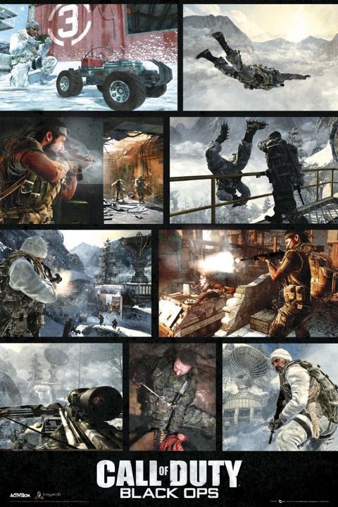 Плакат Call of Duty - black ops screen