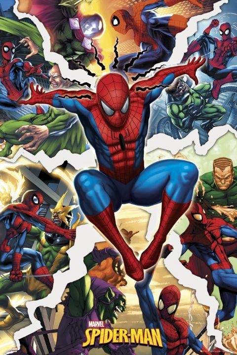 Плакат SPIDER-MAN - scenes