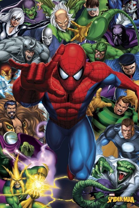 Poster SPIDER-MAN - enemies
