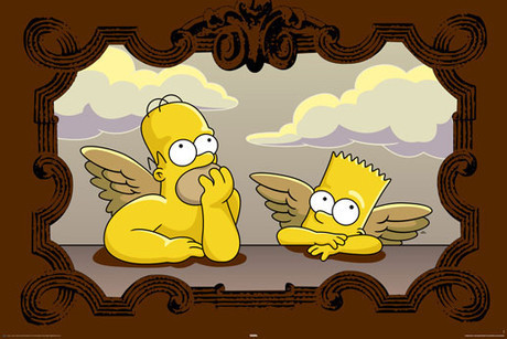 Uokvirjen plakat Simpsons - raphael