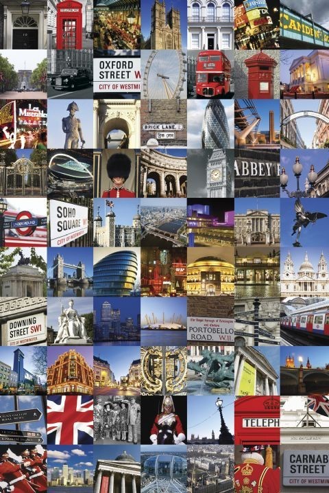 Poster London - collage