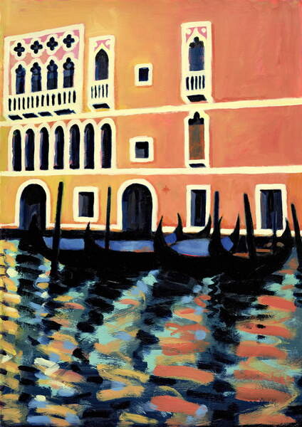Принти на полотні Canal Grande I