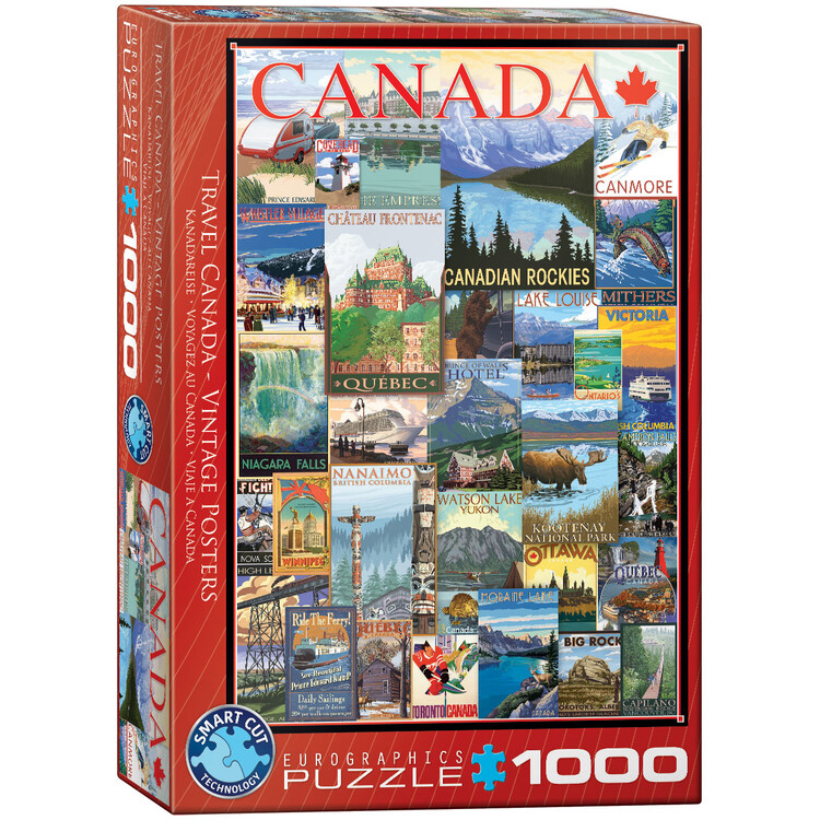 Παζλ Travel Canada Vintage Posters