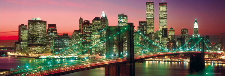 Плакат New York - Manhattan colour