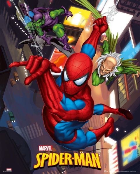 Плакат SPIDER-MAN - action