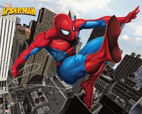 Плакат SPIDER-MAN - city