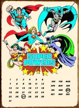 Metal sign SUPER POWERS