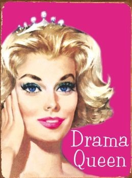 Metallikyltti DRAMA QUEEN