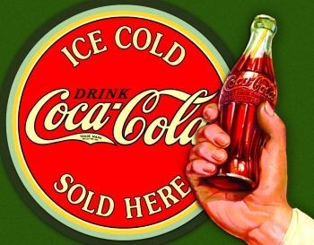 Metallikyltti COKE DRINK COCA