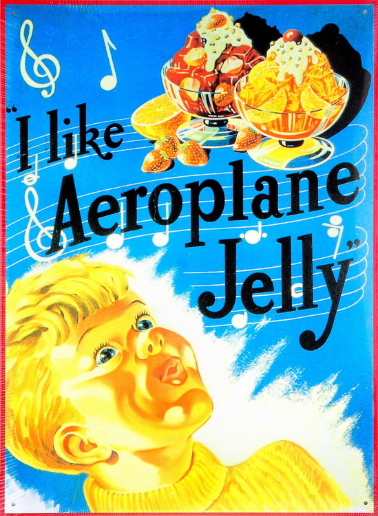 Μεταλλική πινακίδα I LIKE AEROPLANE JELLY