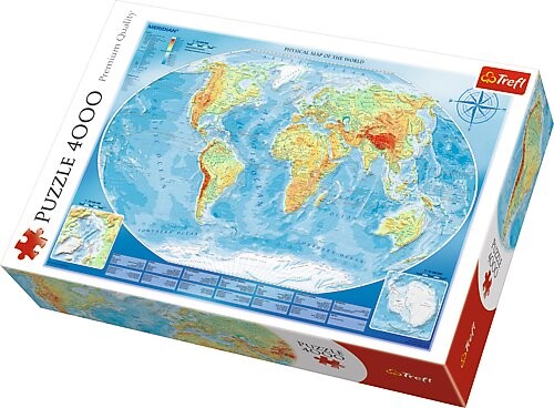 Puzzle Large Physical Map of the World