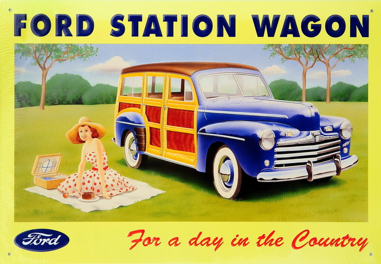 Metallikyltti FORD STATION WAGON